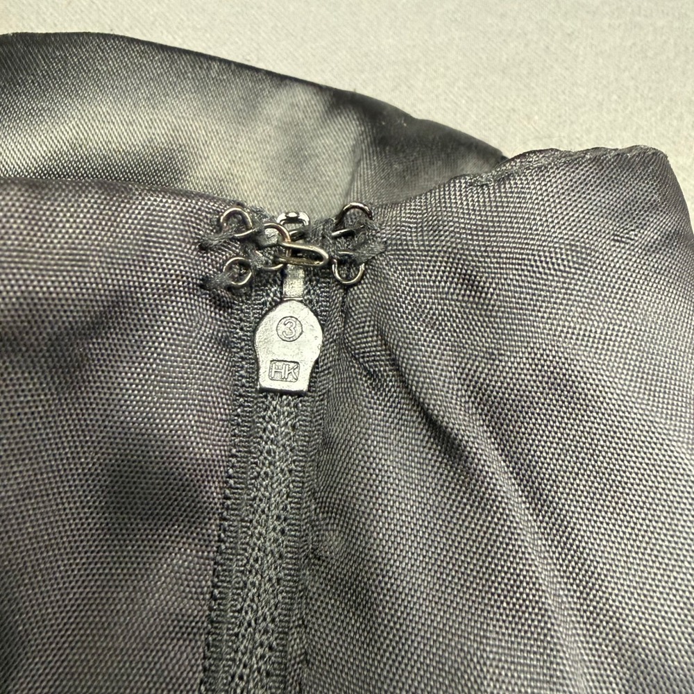 White House Black Market Black Satin Strapless Corset Tie Top XS Romantic Formal - Picture 5 of 16